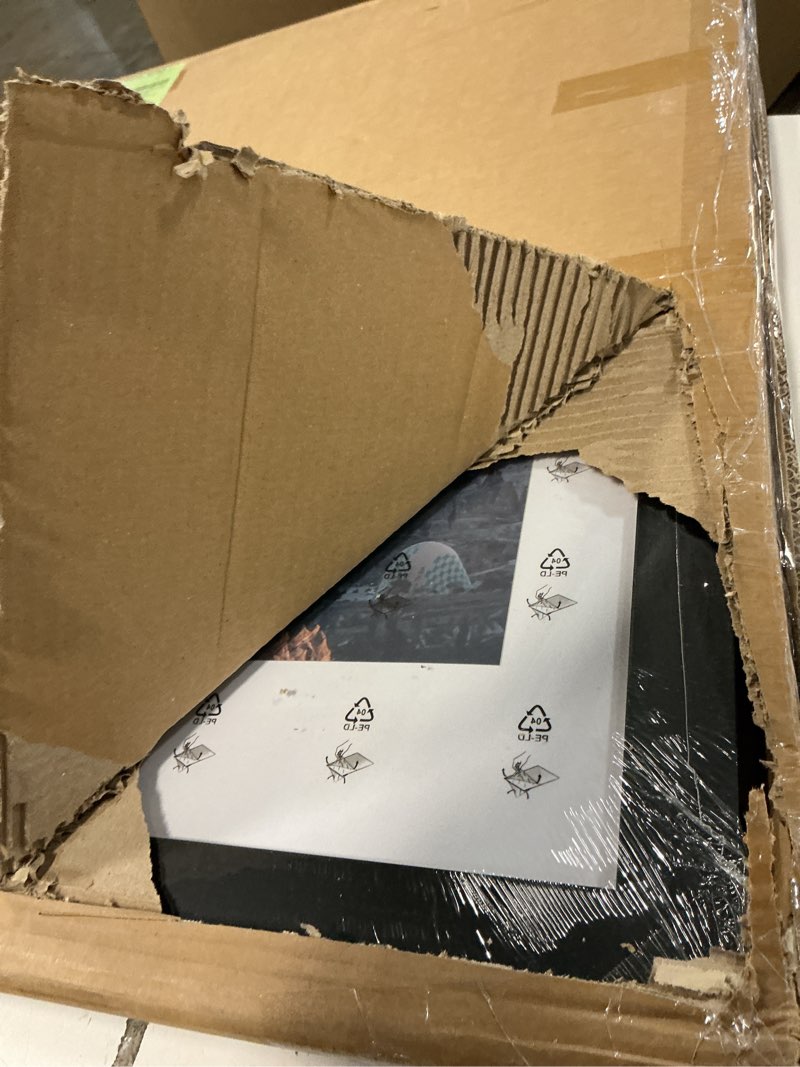Condition photo showing Good Condition for 22x30 Picture Frame with 18x24 Mat, Display Photo 18x24 with Mat or 22 x 30 Without Mat, Wall Hanging Large 22 by 30 Poster Frame with Plexiglass, Black Black 22x30 inch