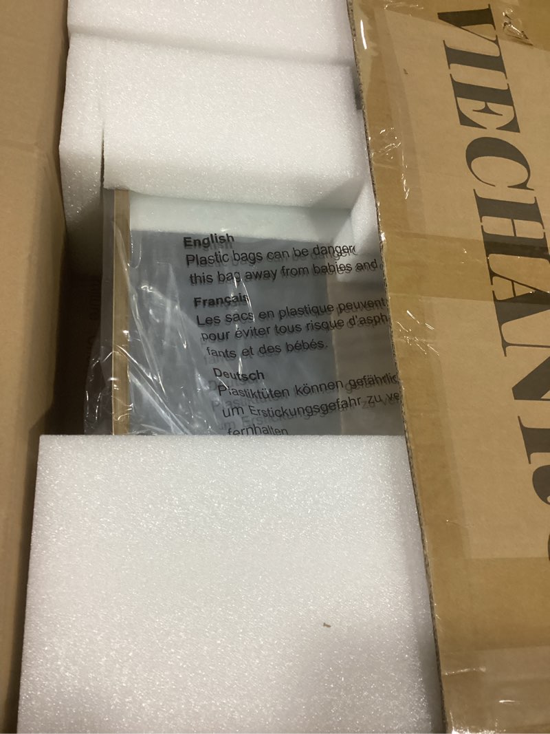 Condition photo showing Good Condition for 16x24 Inch Recessed or Surface Mount Medicine Cabinet Mirror with Vintage Bronze Carving & Hand-Painted Aluminum Frame, All-Metal Construction, 2 Shelves, Arched Mirror for Bathroom, Entryway, Hallway Frame:16"x24"