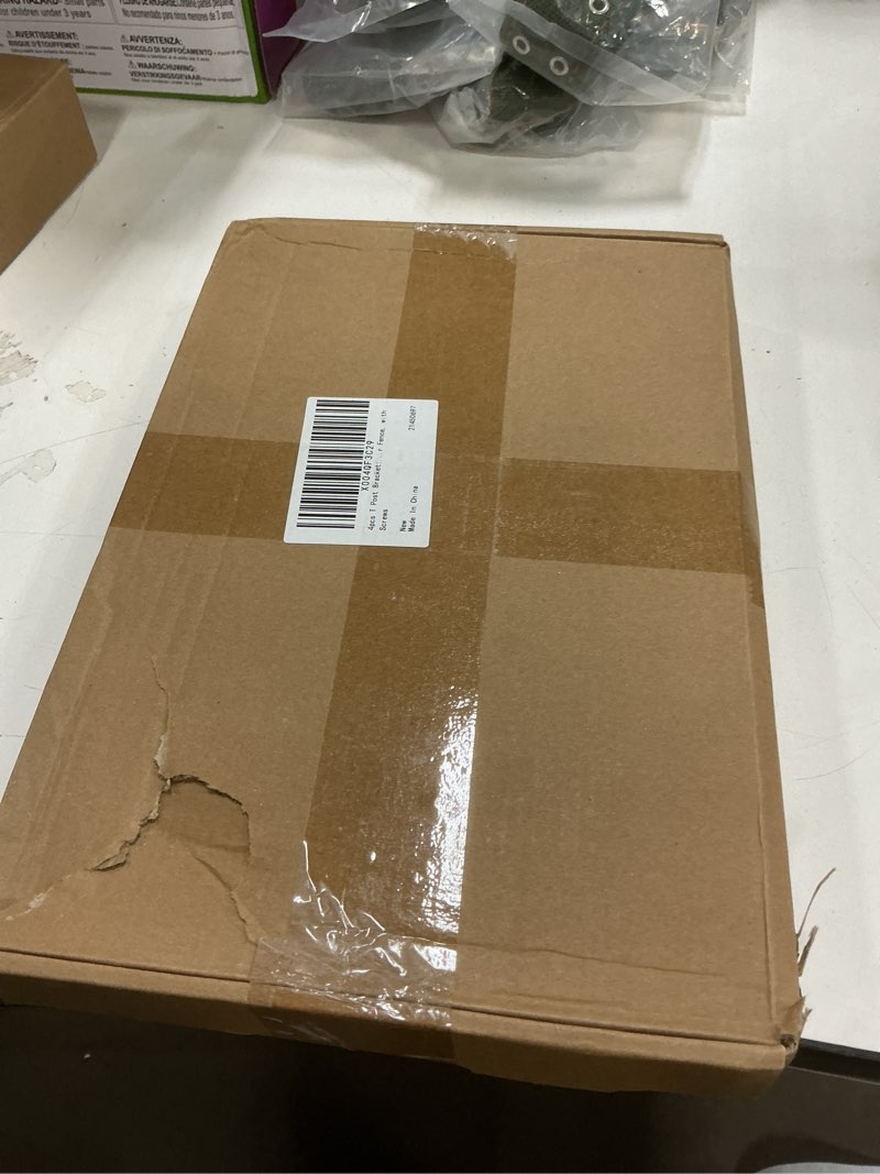 Condition photo showing New/Like New for Operitacx 12X8 Inch T Shaped Flat Mending Plate with Screws Heavy Duty Straight Brackets for Wood Fence Repair and DIY Projects