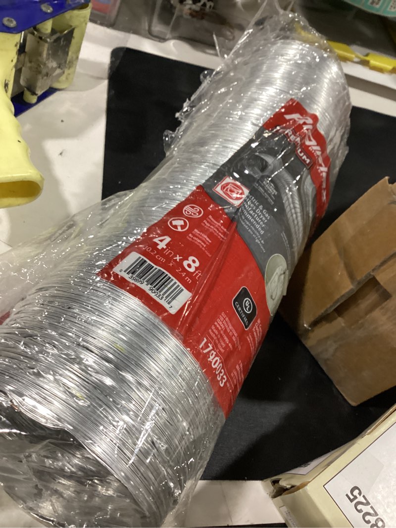 Condition photo showing Good Condition for rigiflex rigiflex semi-rigid silver flexible duct for electric and gas clothes dryer installation