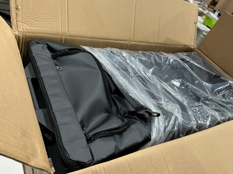 Condition photo showing New/Like New for laripop rolling duffle bag with wheels, 100l 33.5 inch waterproof wheeled travel luggage with shoe compartment, heavy duty duffel bag for air travel, camping, road trip & sports black