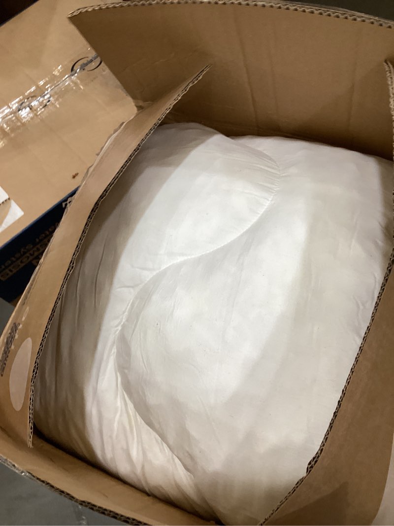 Condition photo showing Good Condition for decroom 3 inch memory foam mattress topper king for back pain relief, filled with breathable memory foam pillow topper soft fluffy supportive bed mattress pad, 80x78x3 in king white