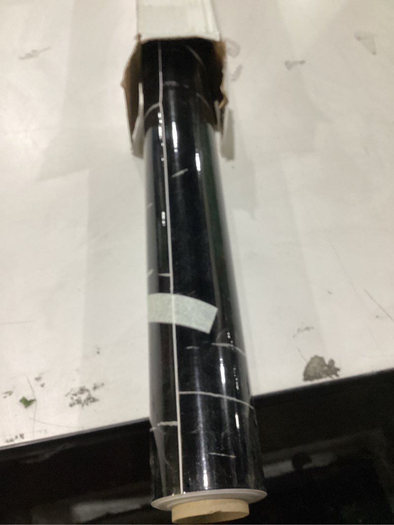 Condition photo showing New/Like New for FUKU MON 24"x394" Black Marble Wallpaper Marble Contact Paper for Countertops Peel and Stick Countertops Self Adhesive Waterproof Removable Granite Wallpaper Stick on Kitchen Bathroom 24" x 394" Black