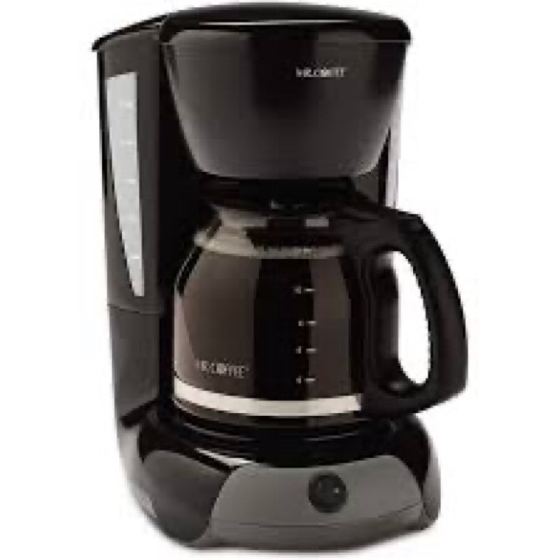 mr. coffee simple brew 12-cup switch coffee maker  black