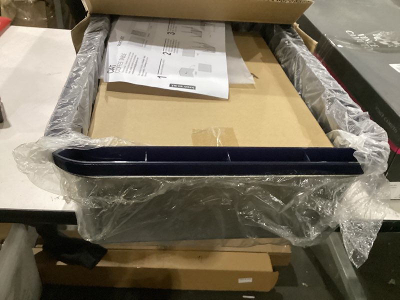 Condition photo showing New/Like New for Stainless Steel Cat Litter Box XL with Hidden Cat Litter Box Enclosure Furniture, High Sided Leak-Proof Metal Litter Box with Privacy Curtain, for Cats up to 16 lbs, Indoor