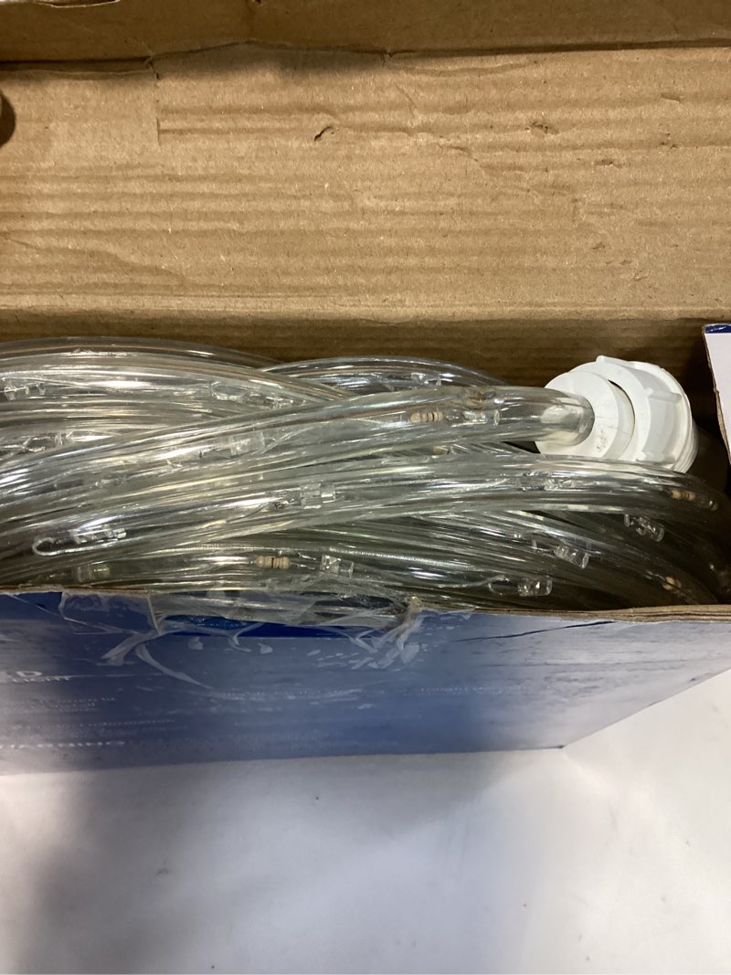 Condition photo showing Good Condition for 33ft led rope lights,110v 2 wire connectable christmas rope lights outdoor,240 led waterproof indoor outdoor warm rope lights for deck, patio, pool, camping, landscape lighting (warm white)