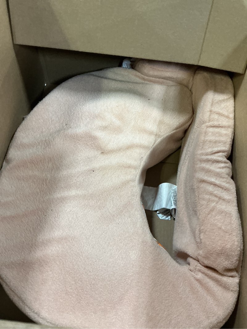 Condition photo showing As Is for My Brest Friend Nursing Pillow - Deluxe - Enhanced Comfort w/ Slipcover - Ergonomic Breastfeeding Pillow For Ultimate Support For Mom & Baby - Adjustable Pillow W/ Handy Side Pocket, Soft Rose
