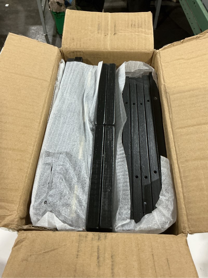 Condition photo showing Good Condition for under bed storage with wheels-large bamboo underbed storage containers with large dust bag stackable under the bed shoe storage bins for clothes books bedding (2 packs black, 33.07"l×16.54"w× 6.5"h) 33.07"l×16.54"w× 6.5"h 2 packs black