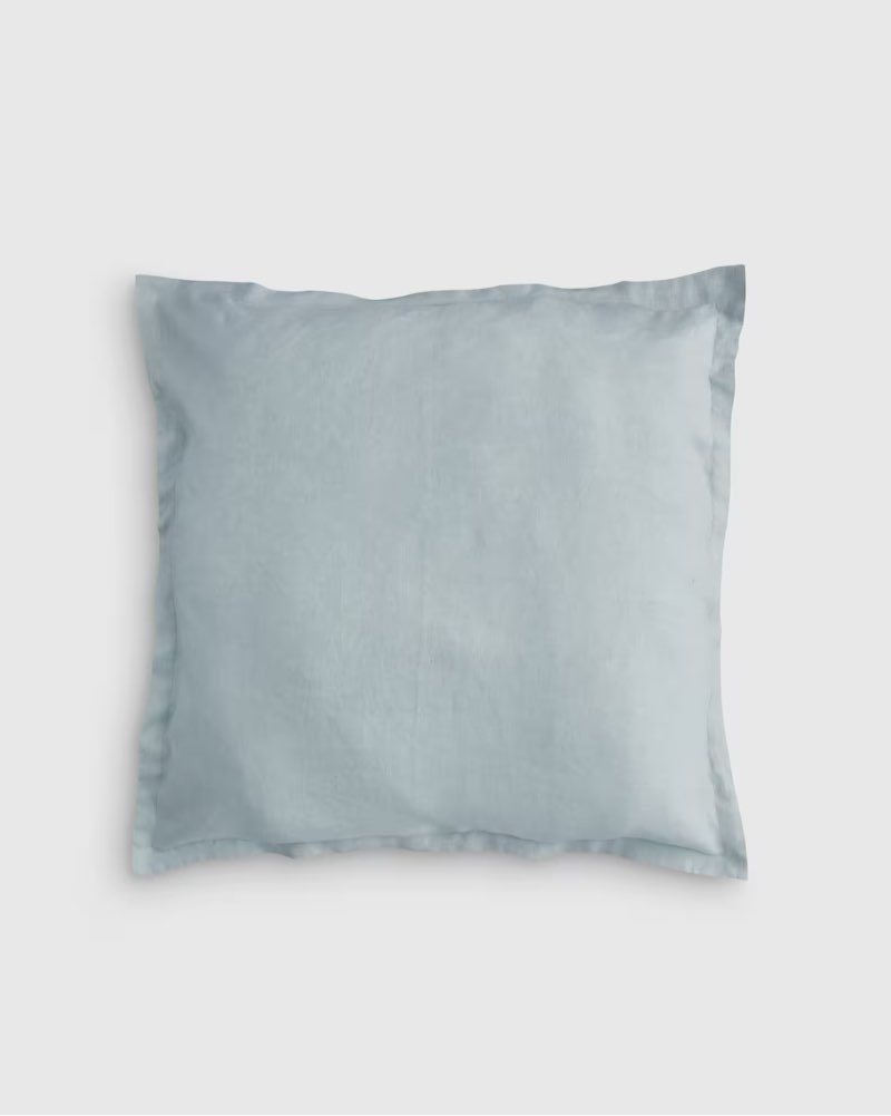 european linen euro sham light green 26”x26”