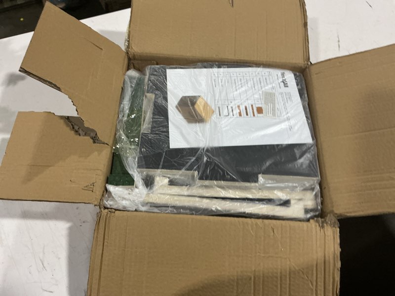 Condition photo showing As Is for yes4all 3 in 1 non-slip wooden plyo box, step up box for workout, plyometric jump box for skipping, jumping, lunges, squats, dips 16" x 14" x 12" a. black