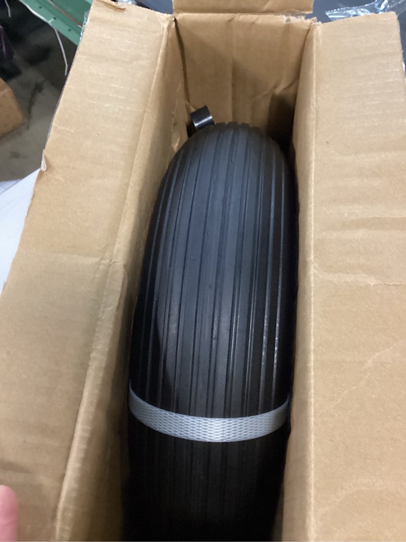 Condition photo showing Good Condition for wheelbarrow wheel 4.00-6 tire 13"flat free wheelbarrow tires, solid wheel barrow wheels and tires replacement 5/8"3/4" bearings, 1.75" center hub, fits garden cart, dolly, hand truck, trailer, wagon 4.00-6 1pcs 13