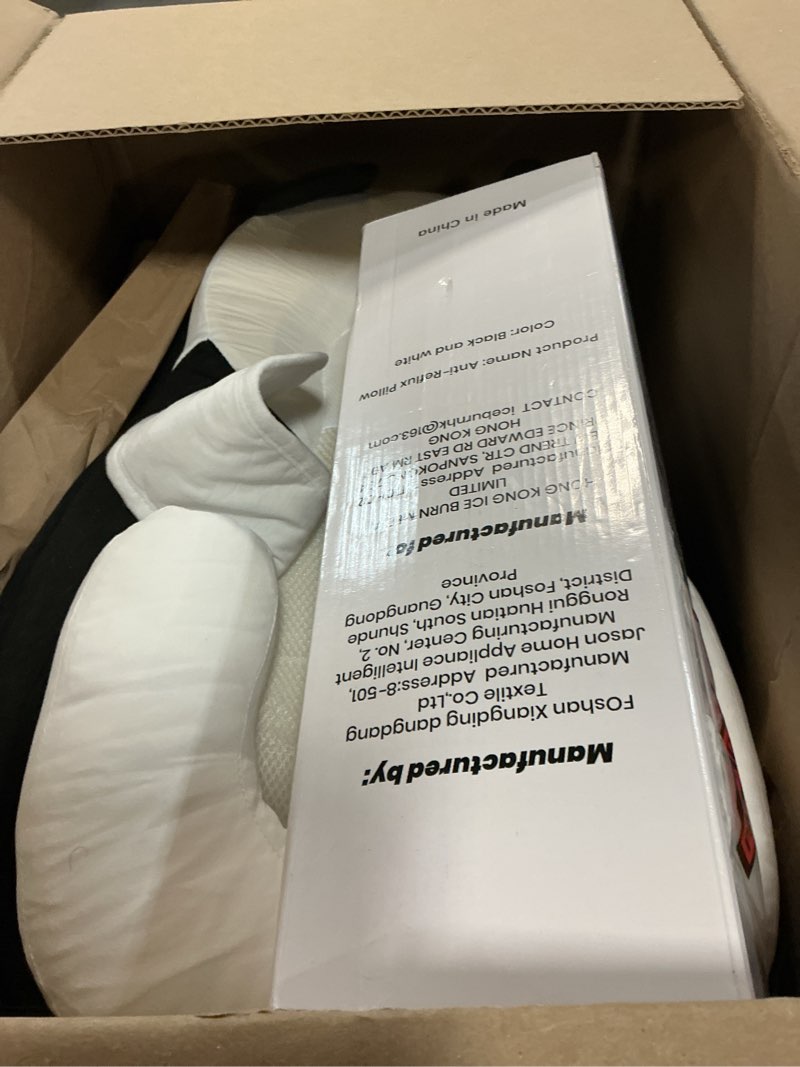 Condition photo showing As Is for Baby Feeding Pillow, Anti Overflow Feeding Pillow for Reducing Spit-Up, Safety Nursing Pillow, Baby Lounger Reflux Wedge Breastfeeding, Removable top and Bottom (Black, Small)