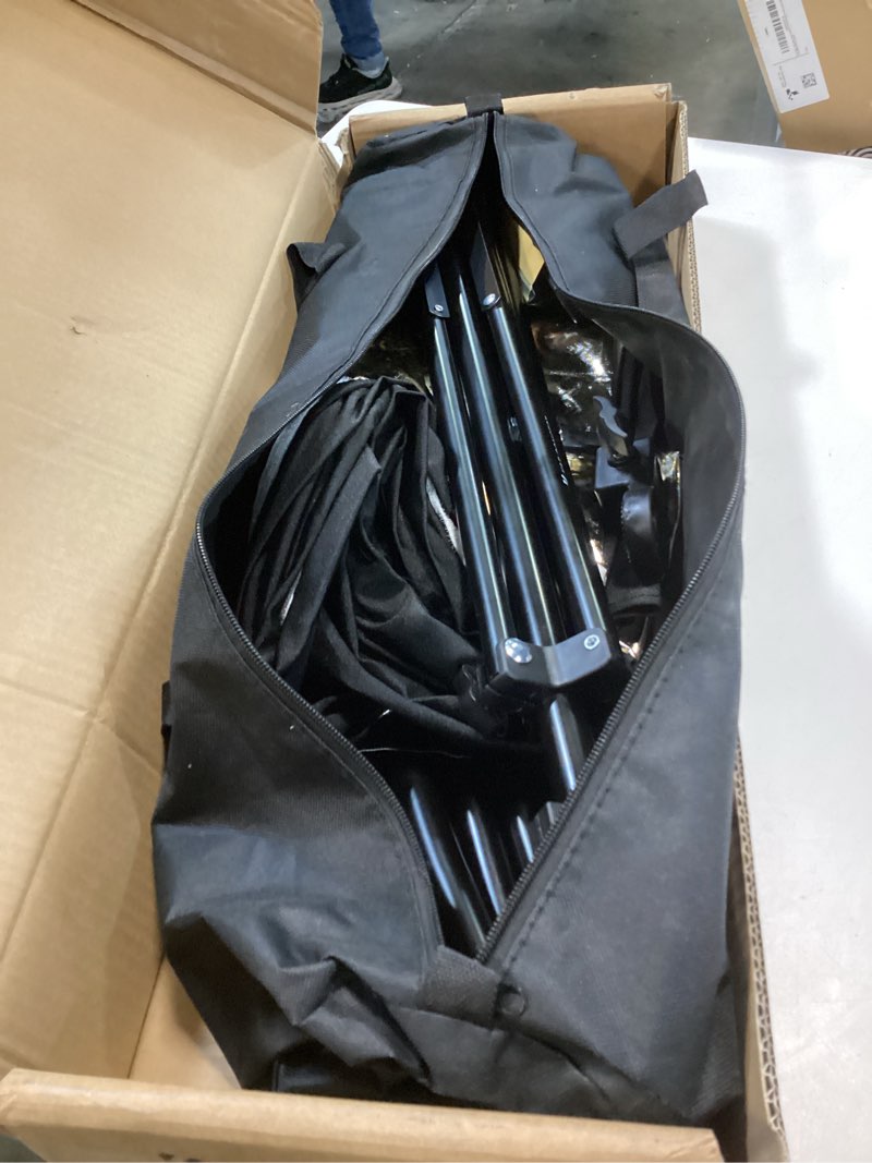 Condition photo showing As Is for K&F CONCEPT U-Shape Reflector Curved Reflector 180x60cm with 4-in-1 Reflective Fabric, Black/Gold/White/Silver, with 1.9m Stand, with Storage Bag, for Photography Studios