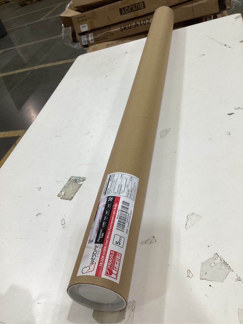 Condition photo showing New/Like New for 48 inch f32t8/841 t8 32w fluorescent light bulb, 4100k cool white, 2800 lumens, g13 bi-pin base, 4ft t8 fluorescent tube light bulbs - 5 pack 4100k 5 pack