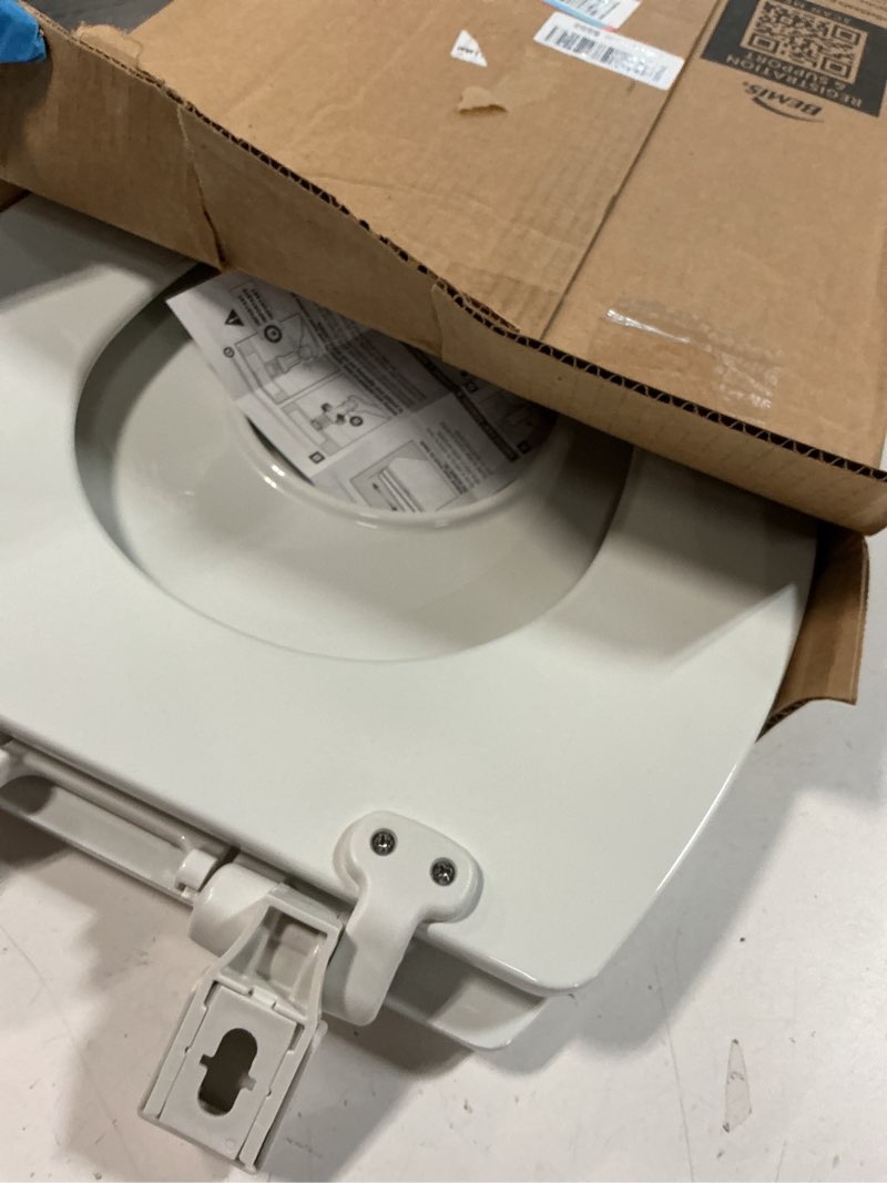 Condition photo showing Good Condition for mayfair nextstep2 toilet seat with toddler potty training seat built-in, slow close, easy clean, magnetic removable kids seat, made in usa, elongated, white