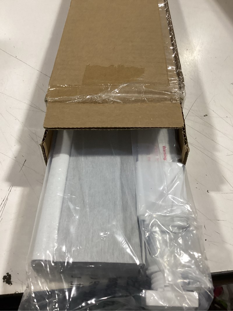 Condition photo showing Good Condition for lazblinds cordless cellular shades, no tools no drill blackout honeycomb shades pleated blinds for windows, 29.5'' w x 72'' h, silver white blackout-silver white 29 1/2'' w x 72'' h