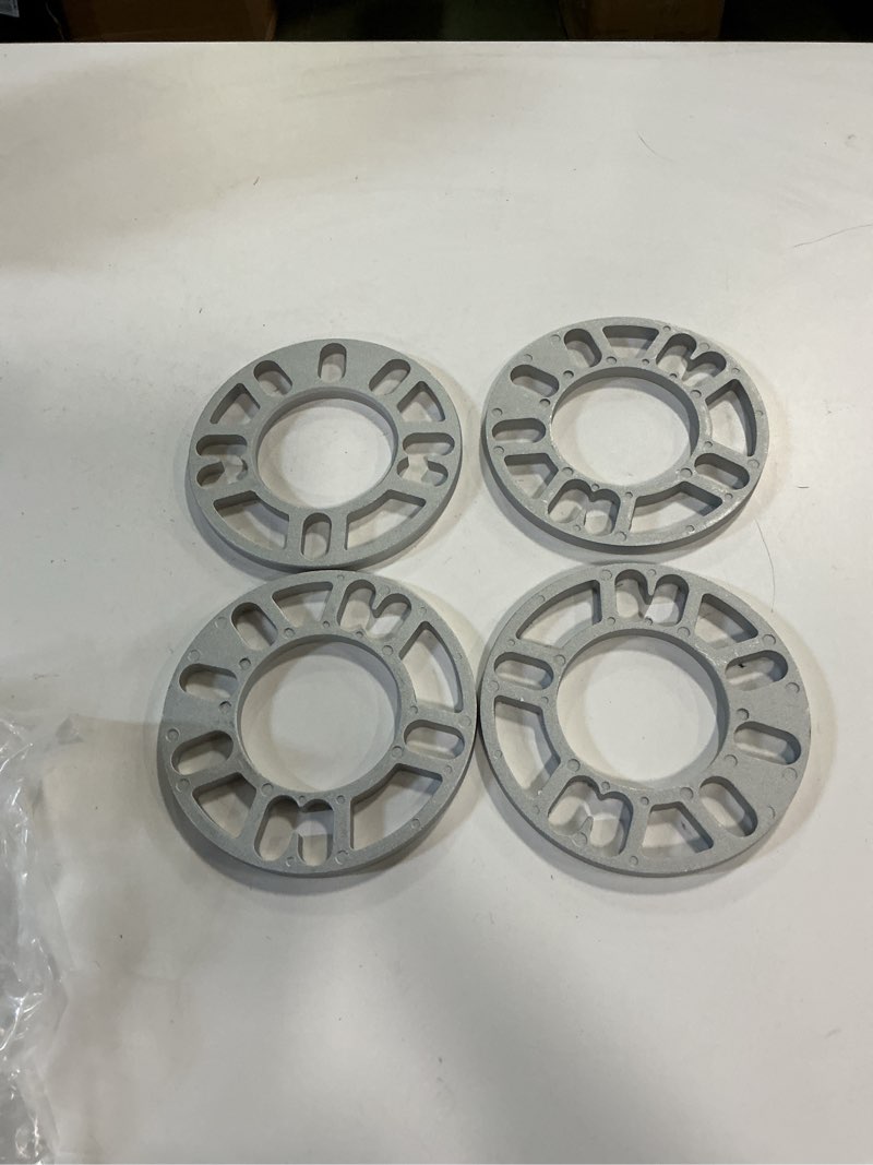 4 pack universal wheel spacers, 0.39\"(10mm) die cast replacement aluminum spacer for 4 & 5 lugs: wheels/rims, fits 98 to 120mm multiple bolt pattern, 4x100, 4x108, 4x110, 5x114.3, 5x4.5, 5x120 