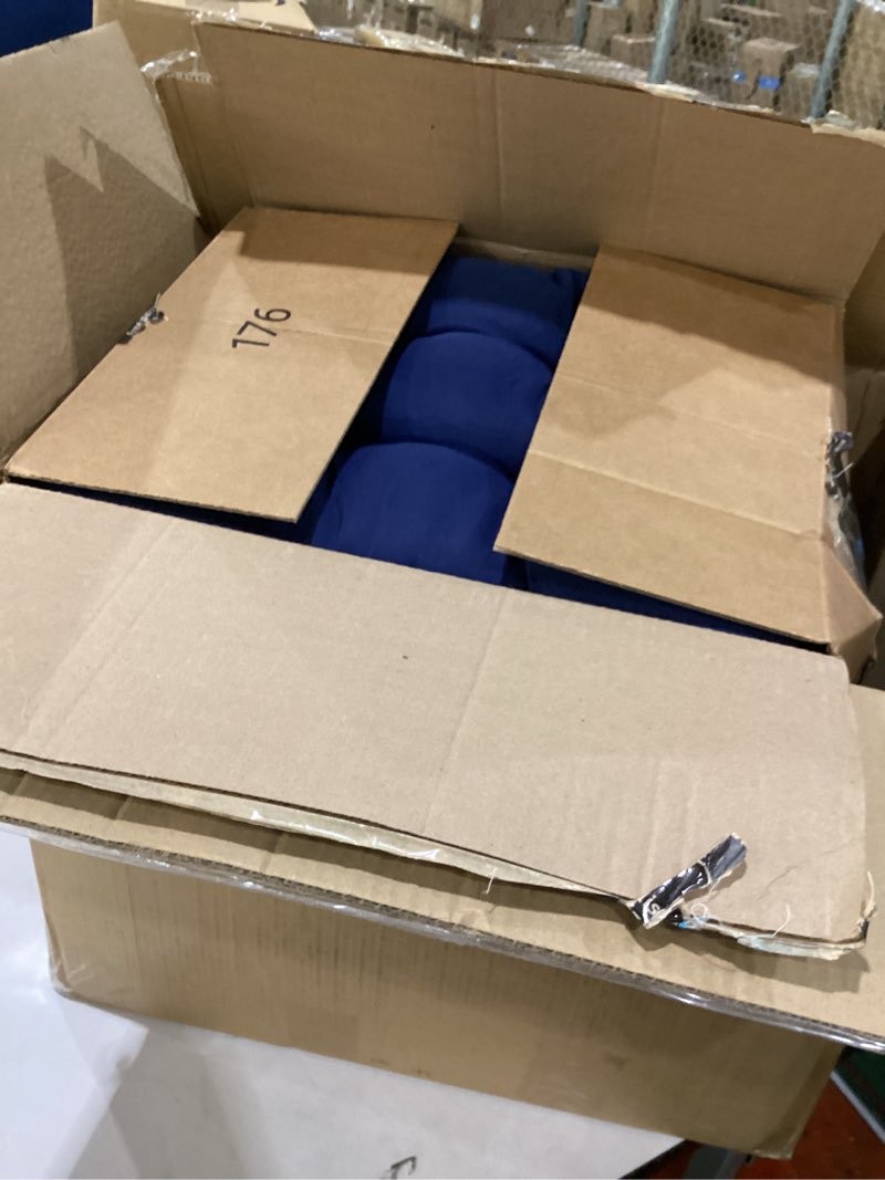 Condition photo showing Good Condition for 3 pcs wicker chair cushions patio loveseat chaise cushion set - 1200d 47x19*4 inch waterproof wicker bench cushions with 2 19x19x4 inch chair cushions for garden porch wicker patio furniture(navy) navy blue