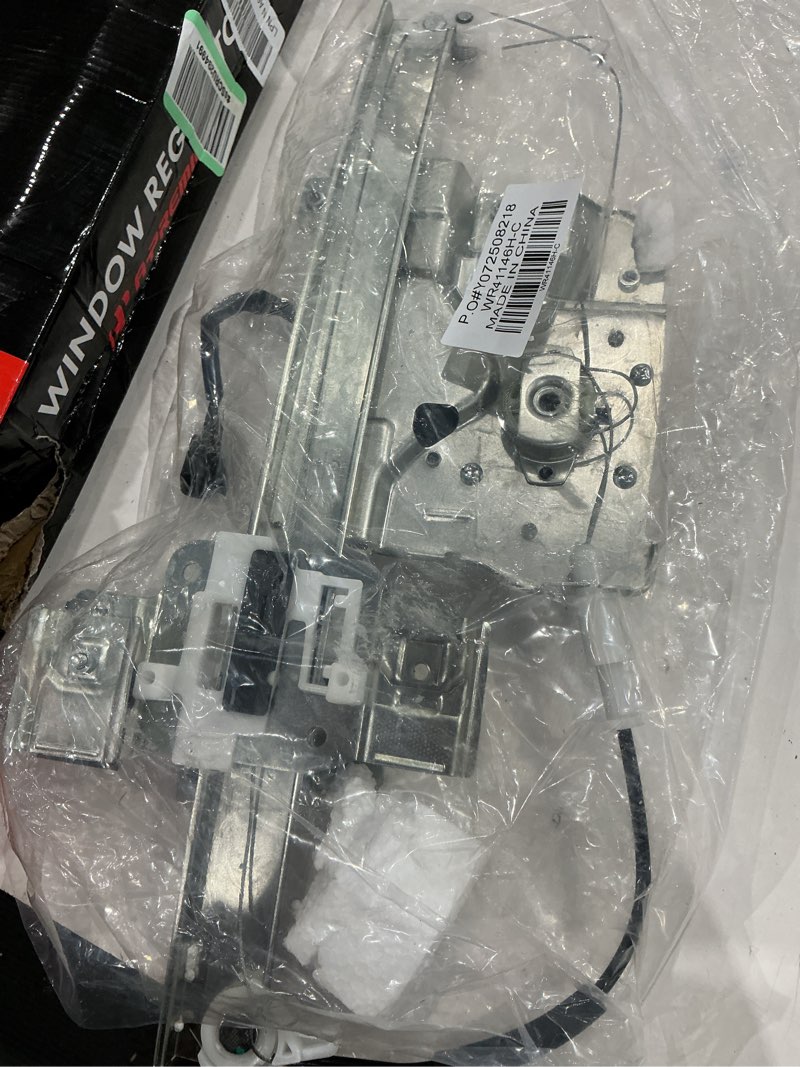 Condition photo showing As Is for a premium,window regulator.