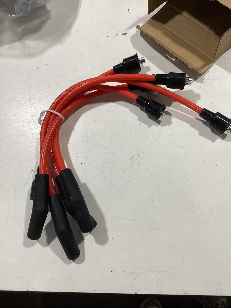 Condition photo showing Good Condition for 18-8800-1 spark plug wire set for mercruiser 120 140 2.5l 3.0l gm drives | compatible with mercruiser gm 2.5l (153ci) / 3.0l (181ci) inline-4 models, replaces 816761q5, 816761a5, 813720a5 816761a5 spark plug wire