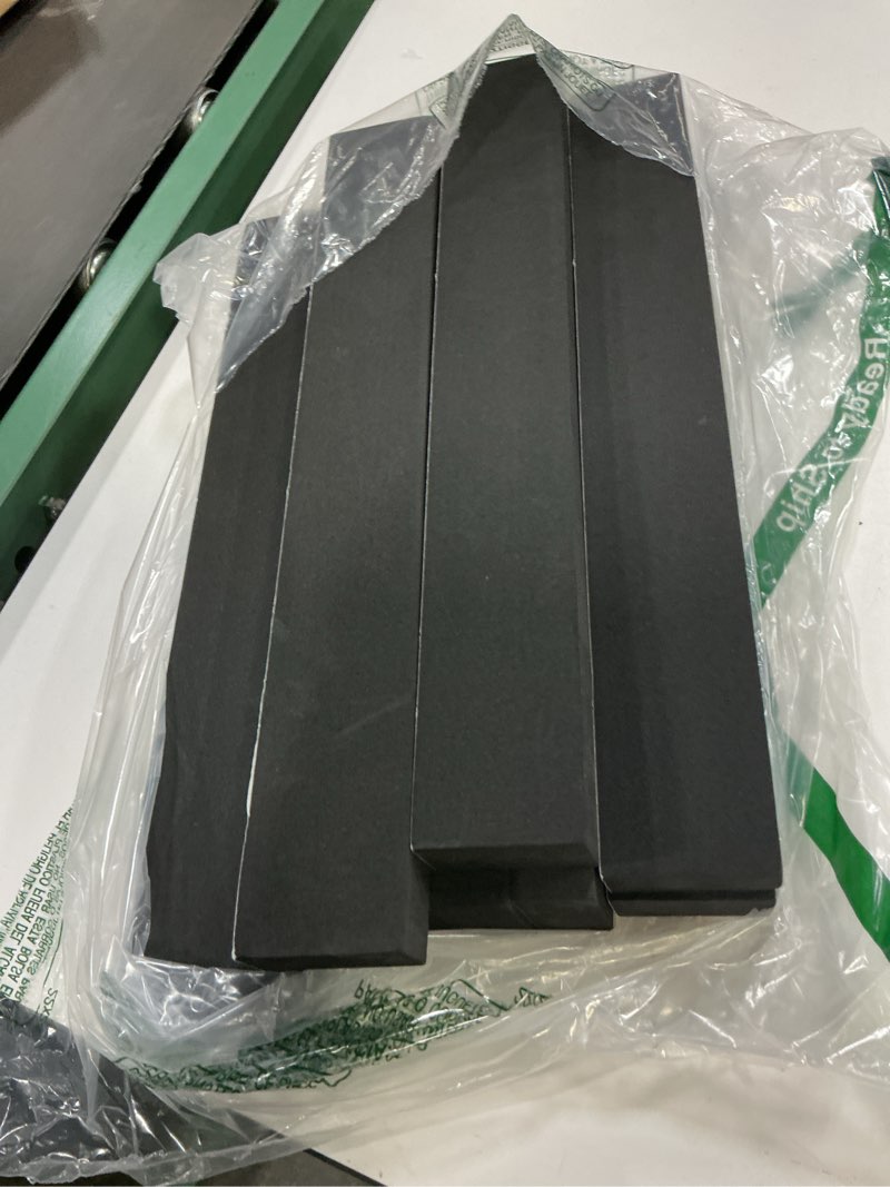 Condition photo showing Good Condition for 10 pcs under couch blocker, 17" l x 2.4" h sponge under furniture blocker with strong adhesive, stop from getting under sofa couch bed for pets toys easy to install 2.4"h x 169"l