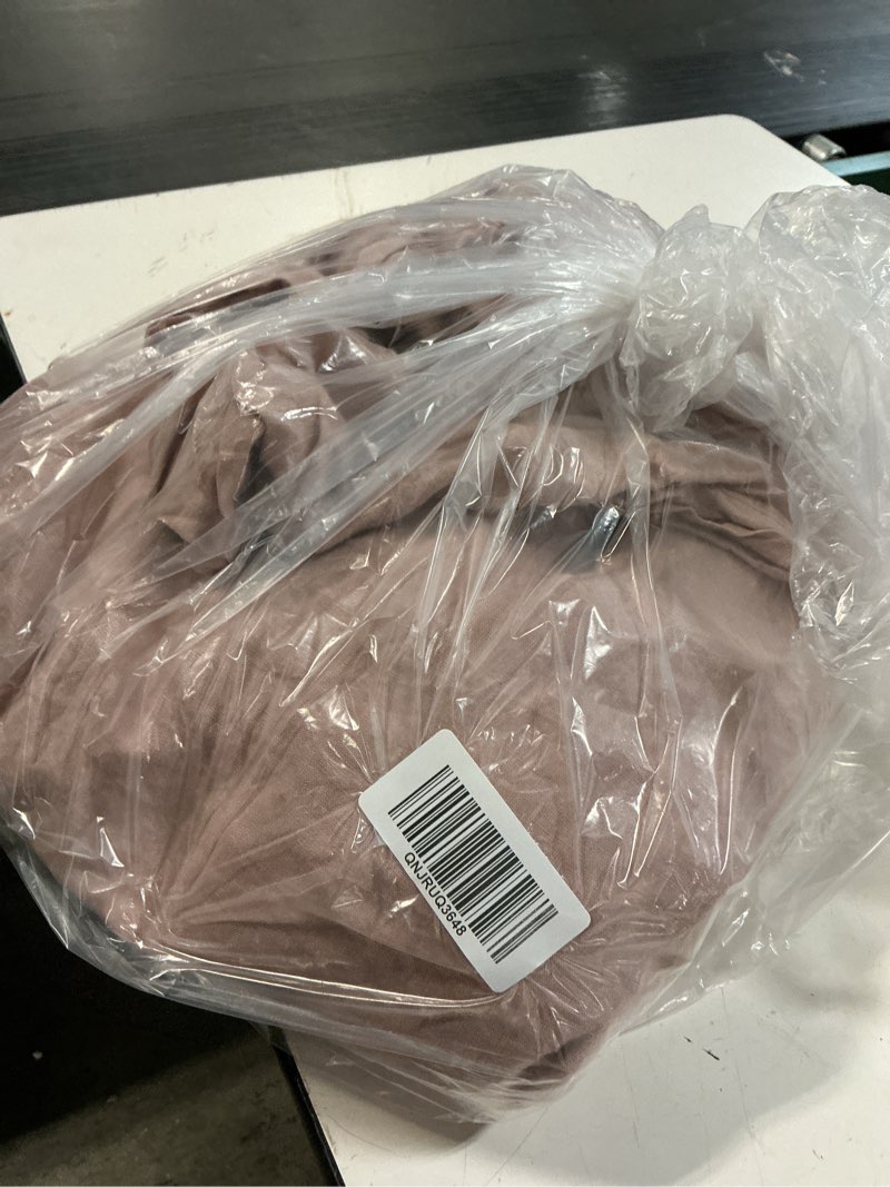 Condition photo showing Good Condition for european linen duvet cover set, king/cal king, dusty mauve