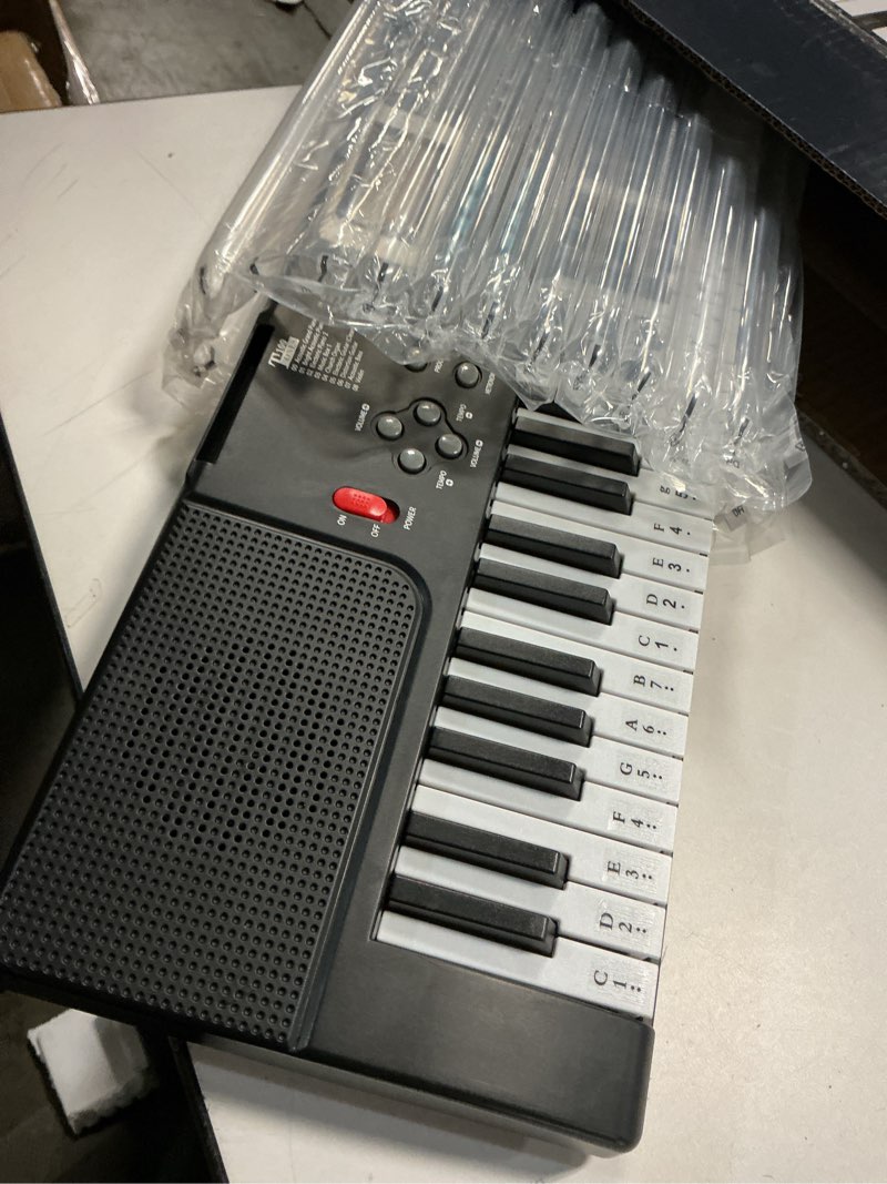 Condition photo showing Good Condition for piano keyboard, 61 key upgrade kids pianos music toy with light-up keys & pro teaching modes, dual speaker, 70 demos,100 tones, 100 rhythms perfect christmas/birthday gift for kids (black)