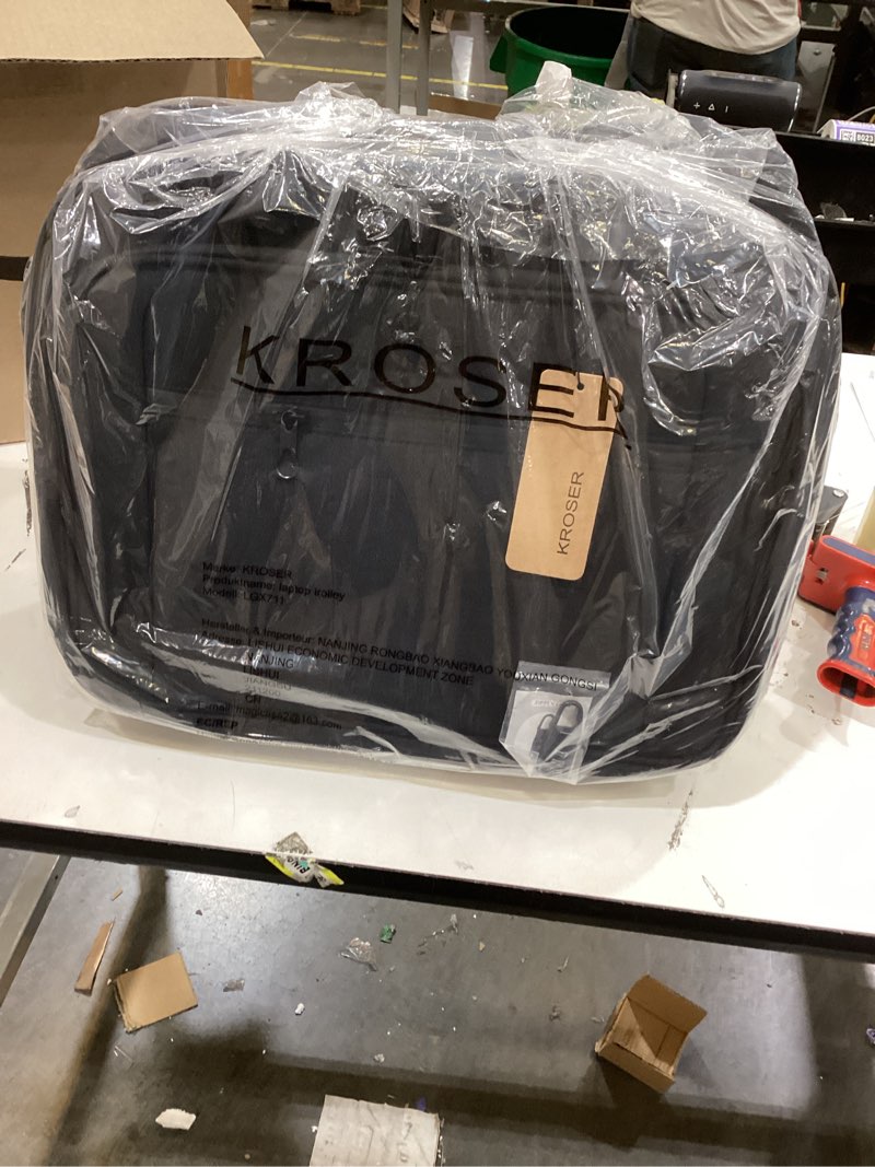 Condition photo showing Good Condition for KROSER Rolling Laptop Bag Premium Wheeled Briefcase Fits Up to 17.3 Inch Laptop Overnight Roller Case Computer Bag with RFID Pockets for Travel/Business/Men/Women-Black