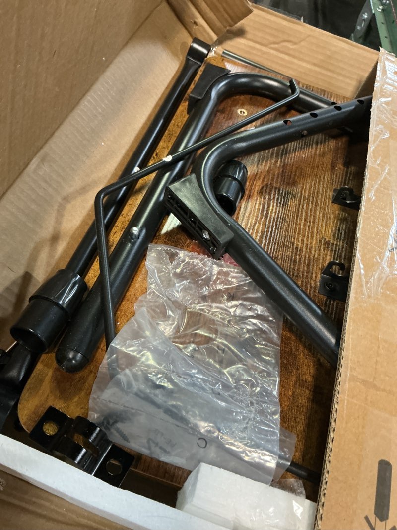 Condition photo showing Good Condition for Folding TV Tray Adjustable Dinner - Trays for Eating On Couch Wooden Tables Mate Stand Foldable Desk with Cup Holder Portable Rustic 1