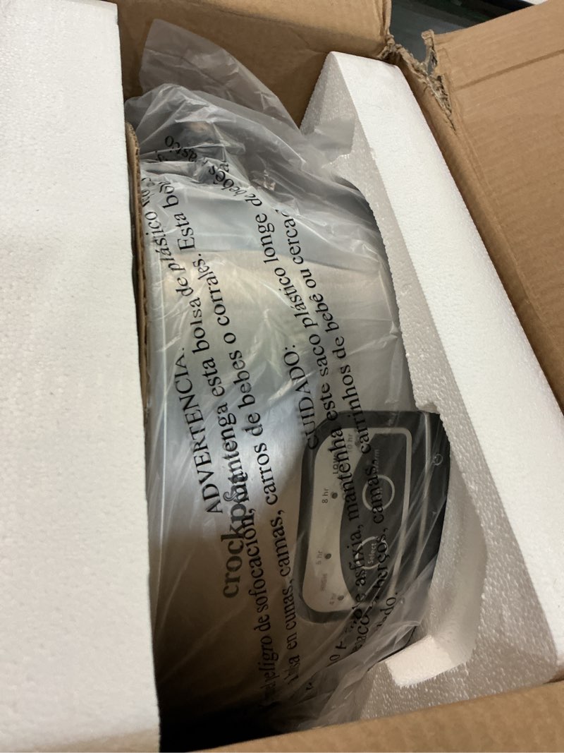 Condition photo showing Good Condition for Crock-Pot 6 Quart Programmable Slow Cooker with Timer and Auto Food Warmer Setting, Stainless Steel Stainless Steel 6 Quarts