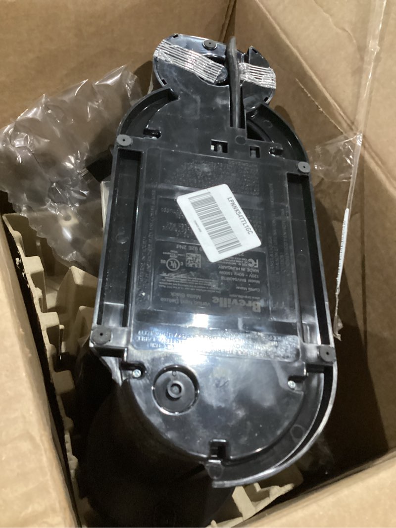 Condition photo showing As Is for Nespresso Vertuo Next Deluxe Coffee and Espresso Maker by Breville Black Matte Machine