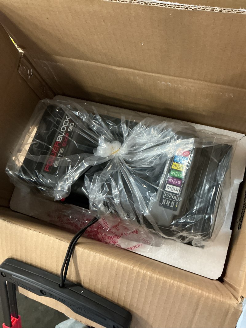 Condition photo showing Good Condition for PowerBlock Elite EXP Adjustable Dumbbells, Sold in Pairs, Stage 1, 5-50 lb. Dumbbells, Durable Steel Build, Innovative Workout Equipment, All-in-One Dumbbells, Expandable with Expansion Kits