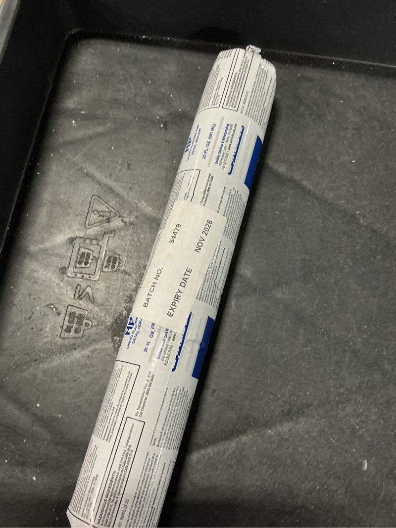 Condition photo showing Good Condition for (expiry date nov 2026) 1 pc carlisle coatings & waterproofing barribond™ hp liquid flashing & sealant – 20 oz sausage