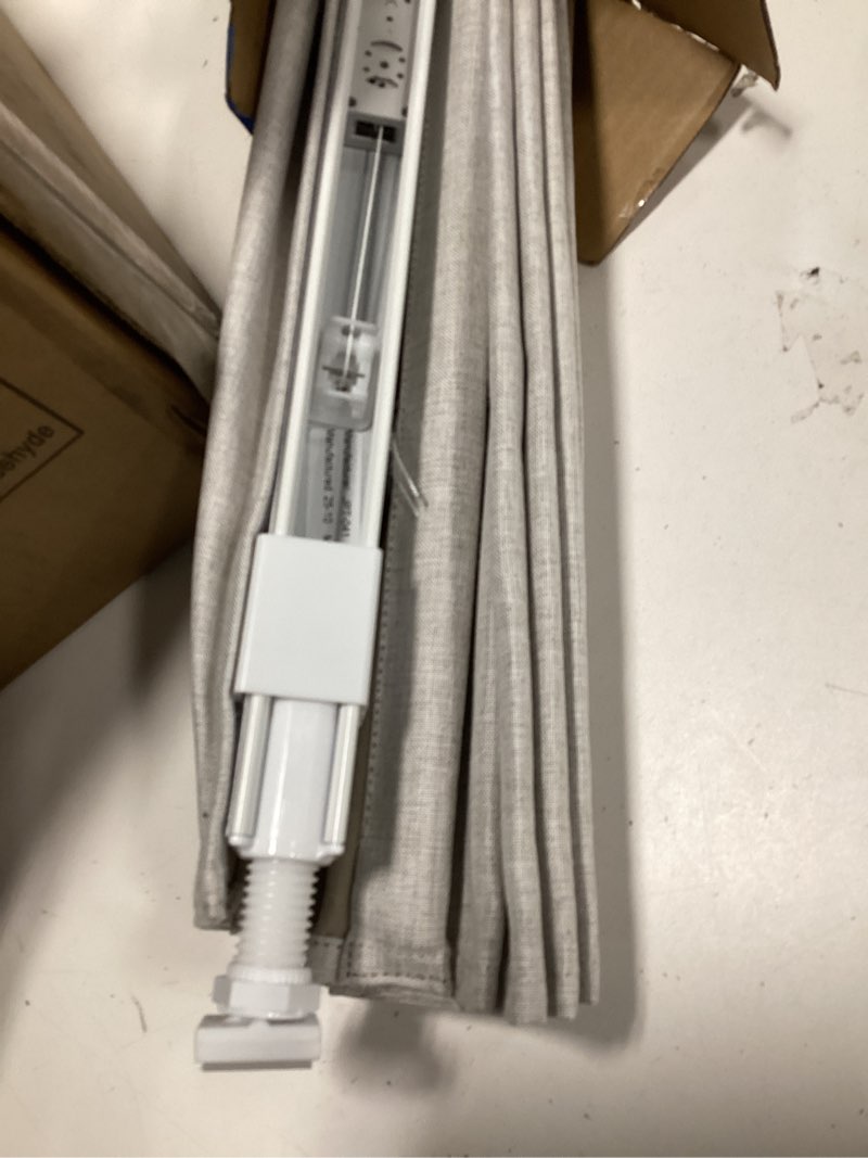 Condition photo showing Good Condition for LazBlinds No Drill Roman Shades for Windows, Cordless Blackout Window Shades with UV Protection, Polyester Fabric for Bedroom & Living Room, 25" W x 64" H, Natural Blackout - Faux Linen - Natural 25"W x 64"H