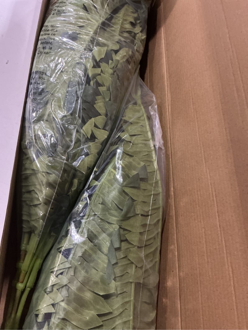 Condition photo showing New/Like New for forest prince 35" ferns artificial bush plants large, 2 artificial boston ferns with 39 fronds for outdoors home decor