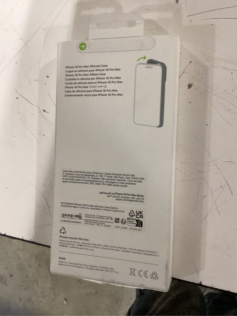 Condition photo showing New/Like New for apple iphone 16 pro max silicone case with magsafe - denim