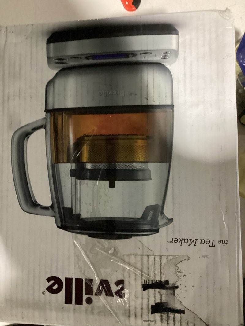 Condition photo showing As Is for breville btm800xl tea maker infuser and water kettle, 51 oz, brushed stainless steel and glass