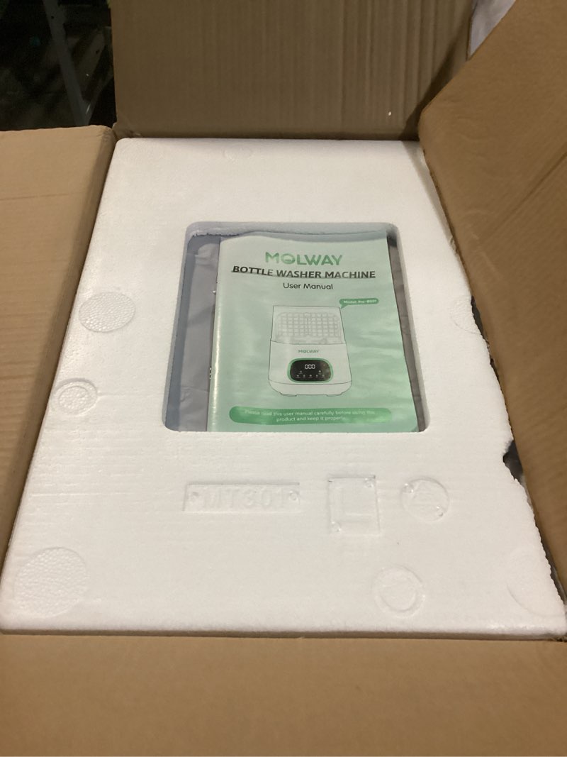 Condition photo showing Good Condition for MOLWAY?Upgraded?Baby Bottle Washer, Sterilizer and Dryer, All-in-One Pro Cleaning Machine for Bottles, Pump Parts & Baby Essentials, Effortless Care, Replaces Hand Washing White