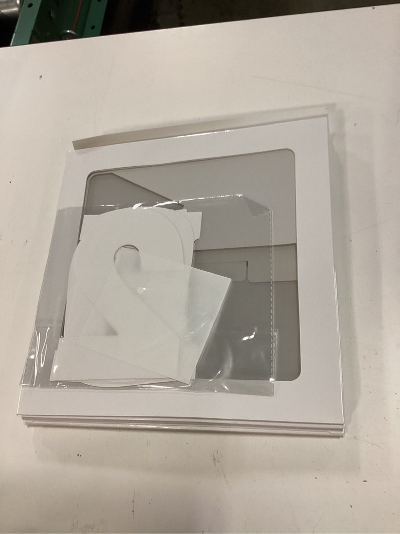 Condition photo showing As Is for 2026 graduation decorations - 4pcs white balloon boxes with letters 2026&grad for preschool kindergarten middle high school college graduation party decorations class of 2026
