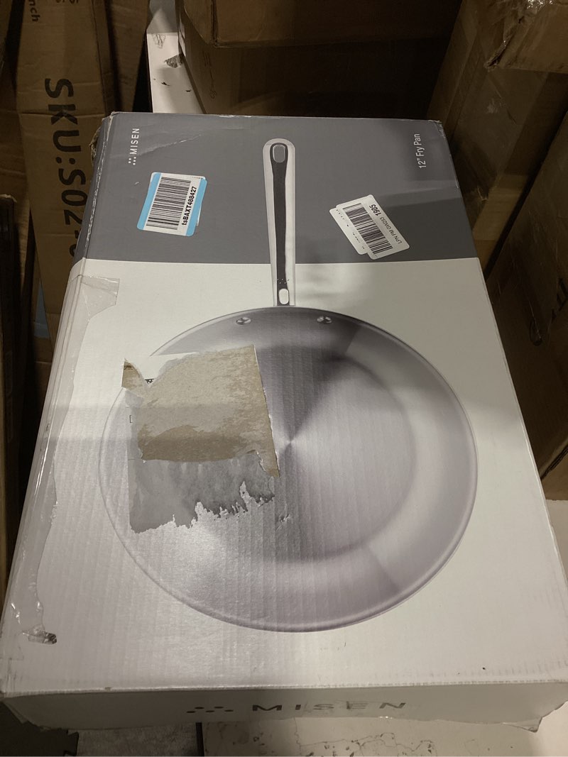 Condition photo showing Good Condition for misen 5-ply stainless steel 12" frying pan - professional cookware for induction, gas and electric - dishwasher safe, oven safe to 800°f - durable, versatile, even heating