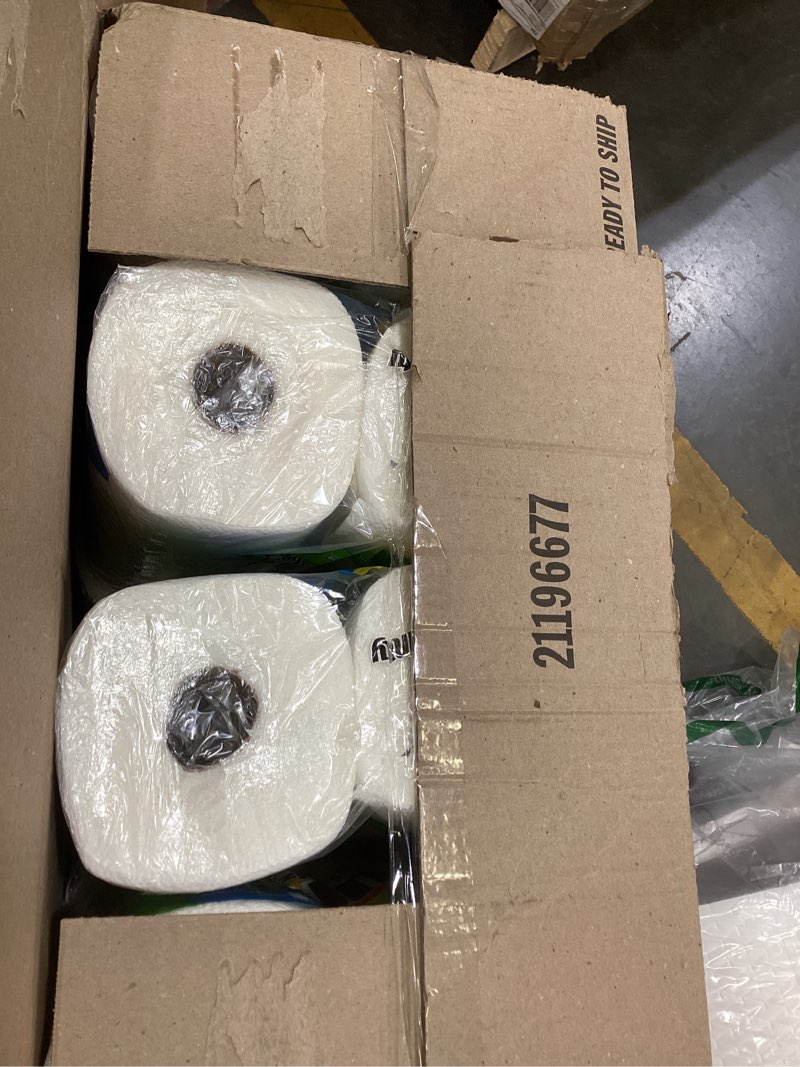 Condition photo showing New/Like New for bounty paper towels quick size, white, 16 family rolls = 40 regular rolls family 16 rolls (107 sheets each)