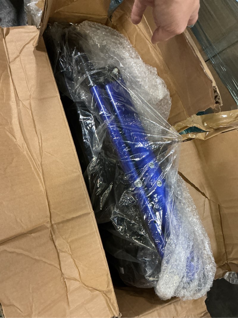 Condition photo showing New/Like New for walkers for seniors taller 5.3~7ft, lightweight foldable rollator walker, built in cable, reinforced aluminum frame, 8\" big rubber wheels for all terrain, 350lb weight capacity, blue