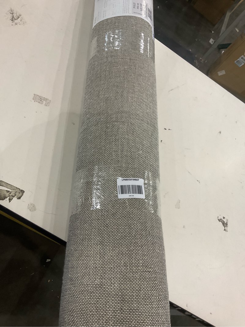 Condition photo showing As Is for Loloi Chris Loves Julia Polly Collection POL-05 Accent Rug 3'-6" x 5'-6" Slate/Ivory Rectangular 0.38" Thick Slate / Ivory 3'6" x 5'6" (Rectangular)