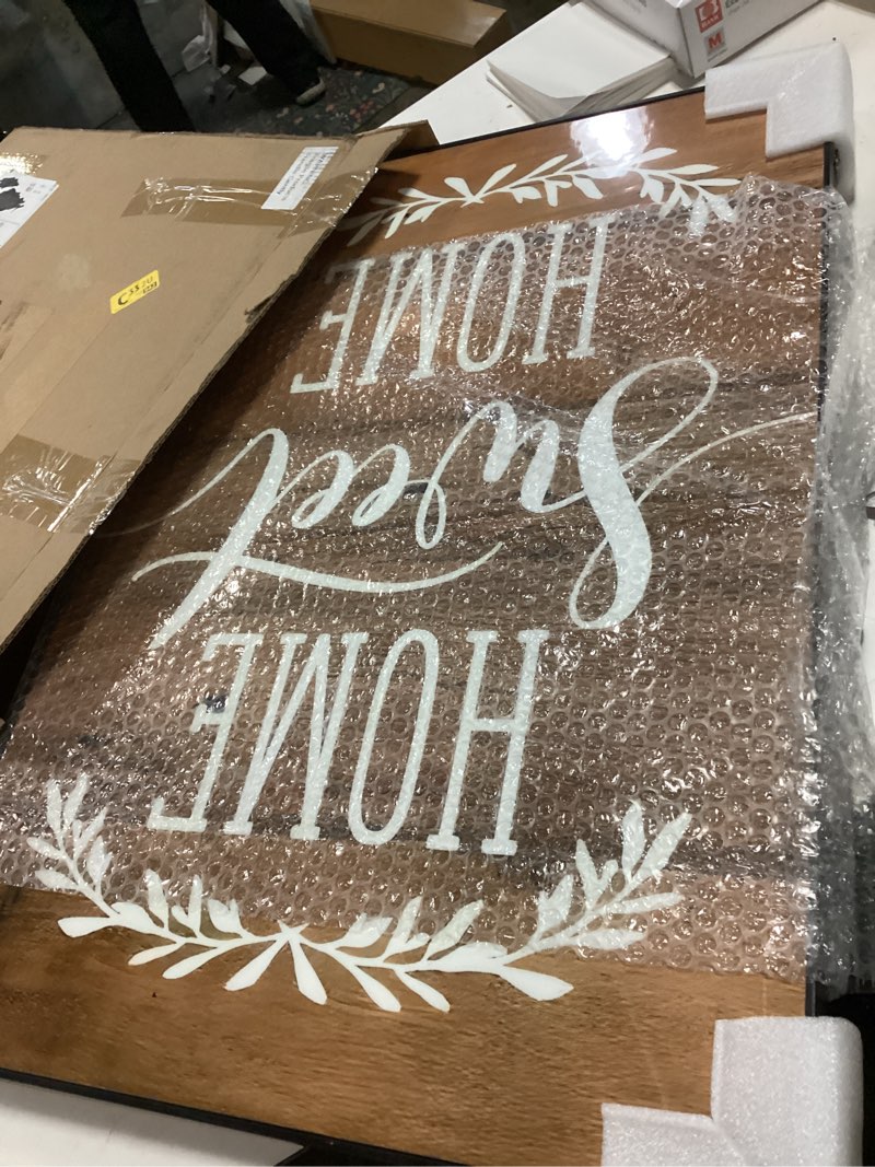 Condition photo showing As Is for 19.7 x 27.6 Inches Breaker Box Decorative Cover Electric Meter Box Decorative Painting Hide Electrical Panel Decoration Wall Mounted for Living Room Home Offices Wall(Home)