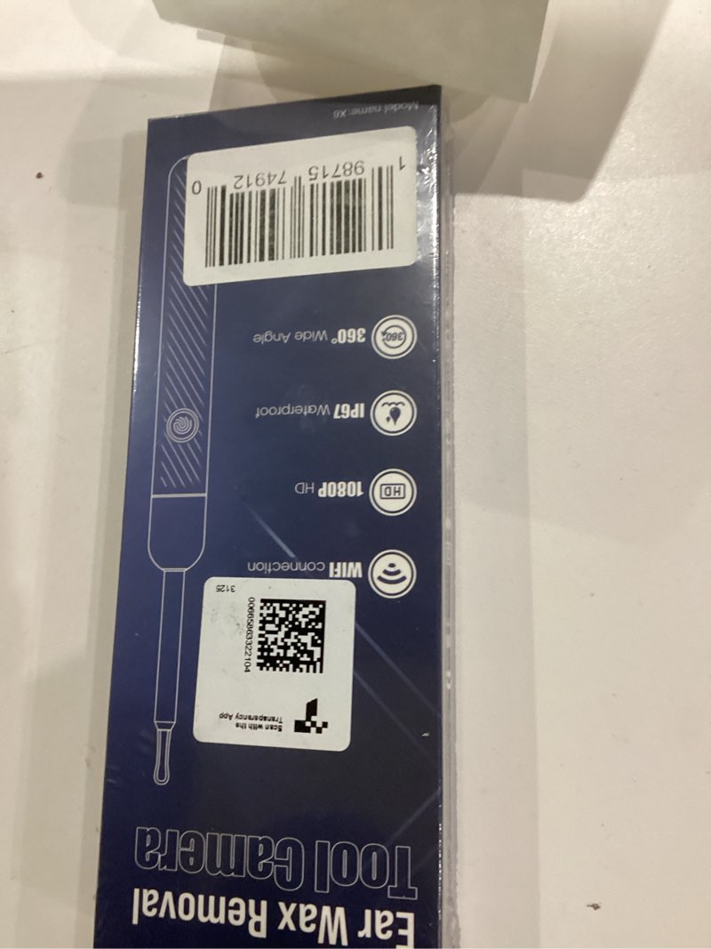 Condition photo showing New/Like New for Ear Wax Removal - Earwax Remover Tool with 8 Pcs Ear Set - Ear Canal Cleaner with 1080P Camera - FSA HSA Eligible - Ear Cleaning Kit with 6 Ear Spoon - Ear Camera for iOS & Android (Black)