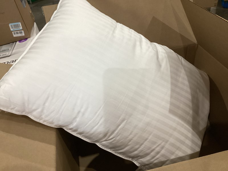 Condition photo showing As Is for beckham hotel collection bed pillows standard/queen size set of 2 - original soft down alternative pillow for sleeping - soft support for back, stomach or side sleepers queen / standard white