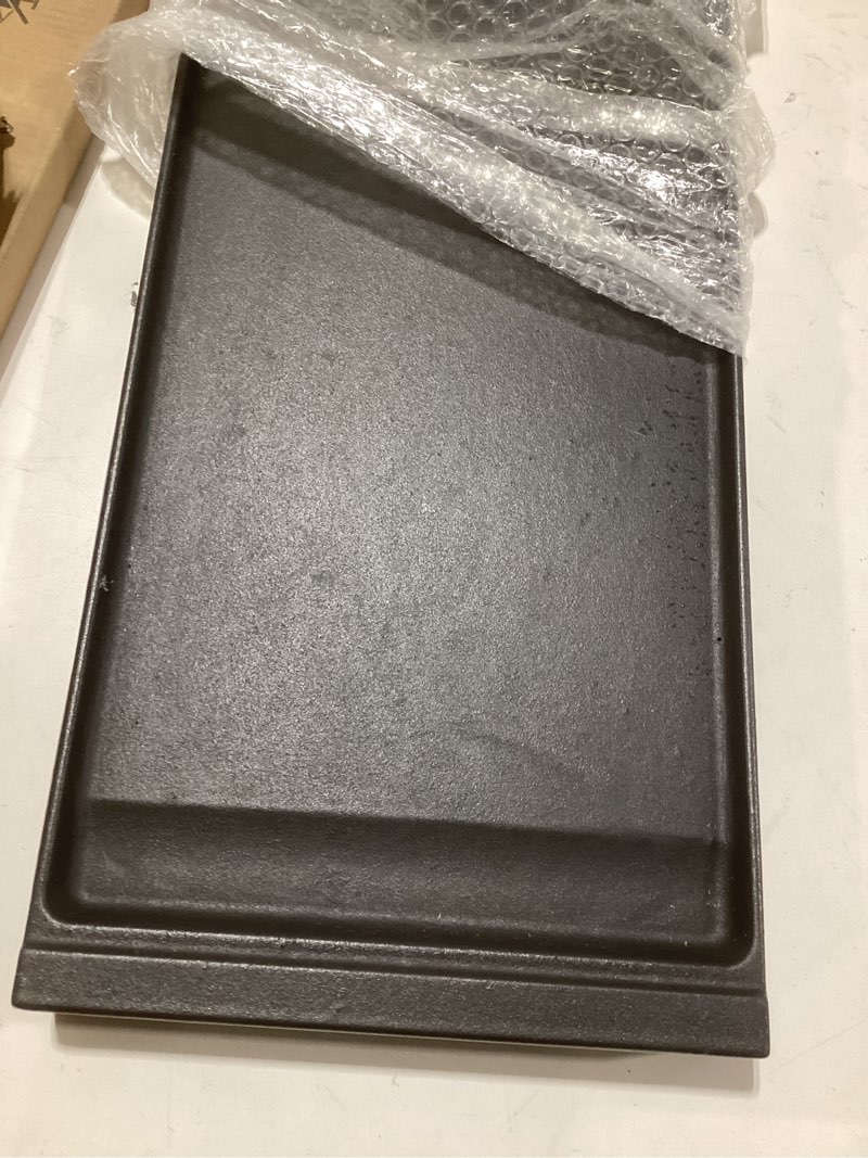 Condition photo showing New/Like New for Upgraded WB31X24738 Cast Iron Griddle Replacement for GE General Electric Stove Parts,WB31X24738 StoveTop Pan Parts for JGB700SEJ4SS JGSS66SEL3SS Burner Center Griddles Stove Top Griddle for Gas Stove WB31X24738 & WB31X24998