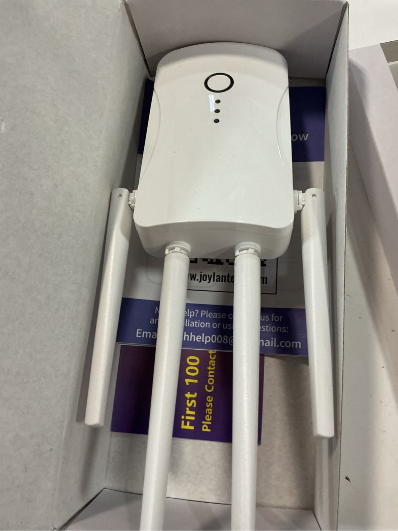 Condition photo showing Good Condition for 2026 wifi extender signal booster - 2.4ghz 300mbps wifi booster for home, covers up to 10999 sq. ft, easy setup, ethernet port & access point, stable internet performance with 85+ devices?white?