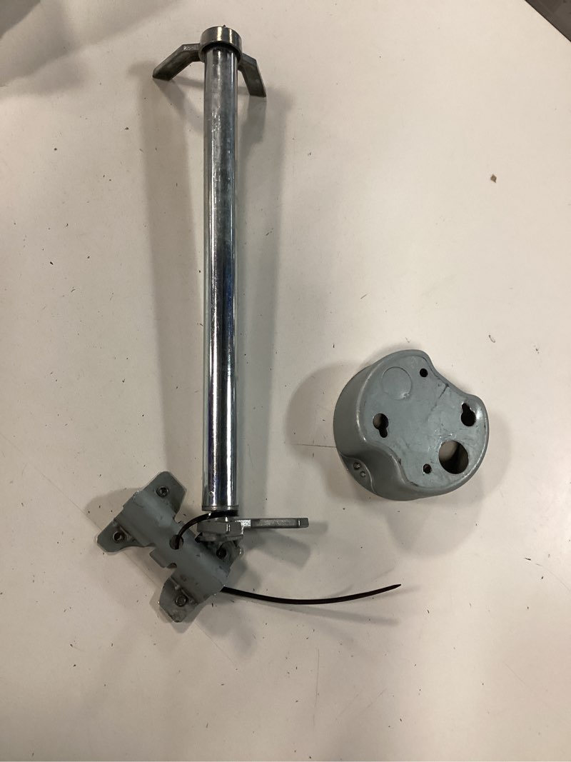 Condition photo showing As Is for hubbell raco galvanized steel old work ceiling fan electrical box