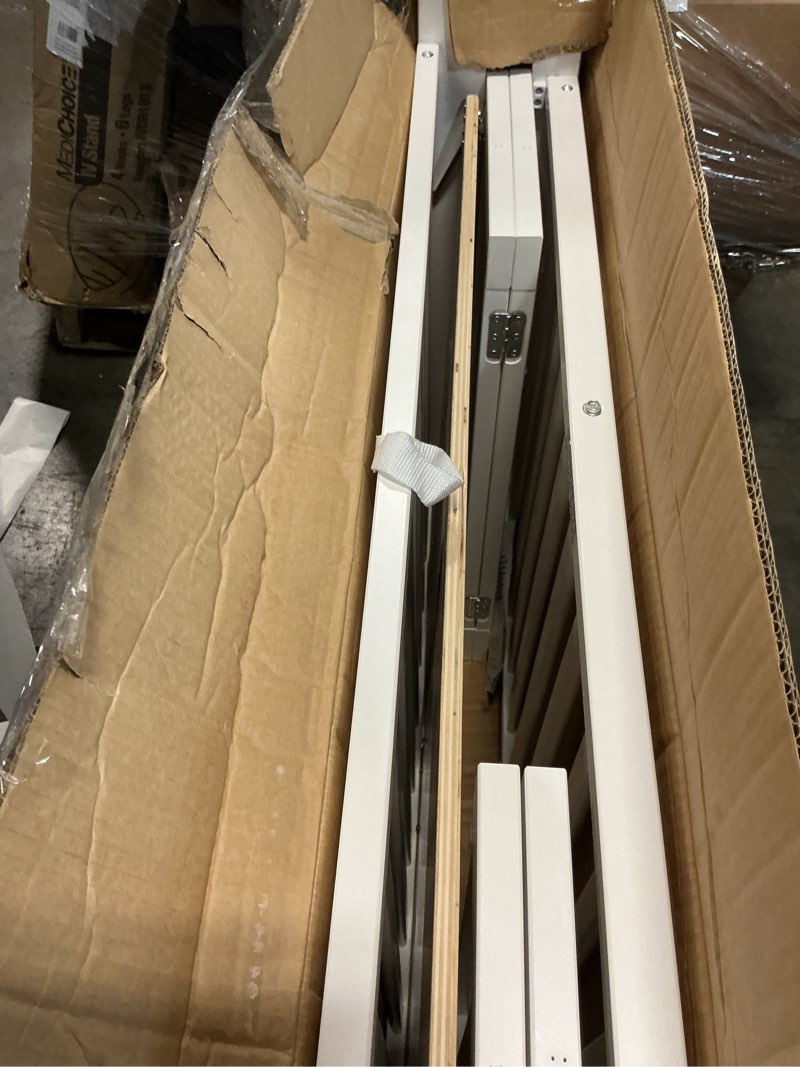 Condition photo showing As Is for Delta Children Folding Portable Mini Baby Crib with 1.5-inch Mattress - Greenguard Gold Certified, White White Crib